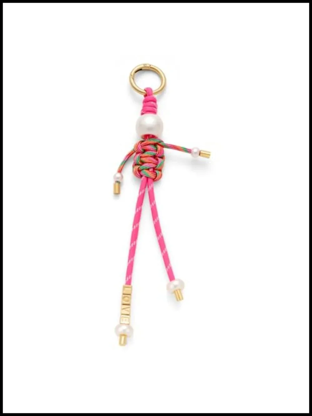 Nylon Rope Purse Charm Keychain for Women Bag Decoration